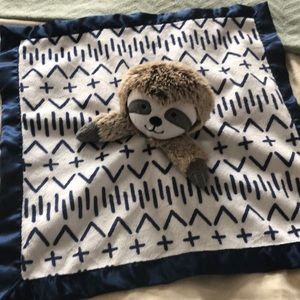 cloud Island  raccoon blue and white lovey